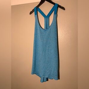 Nike Sporty tank top - blue & white striped